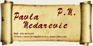 Pavla Medarević vizit kartica